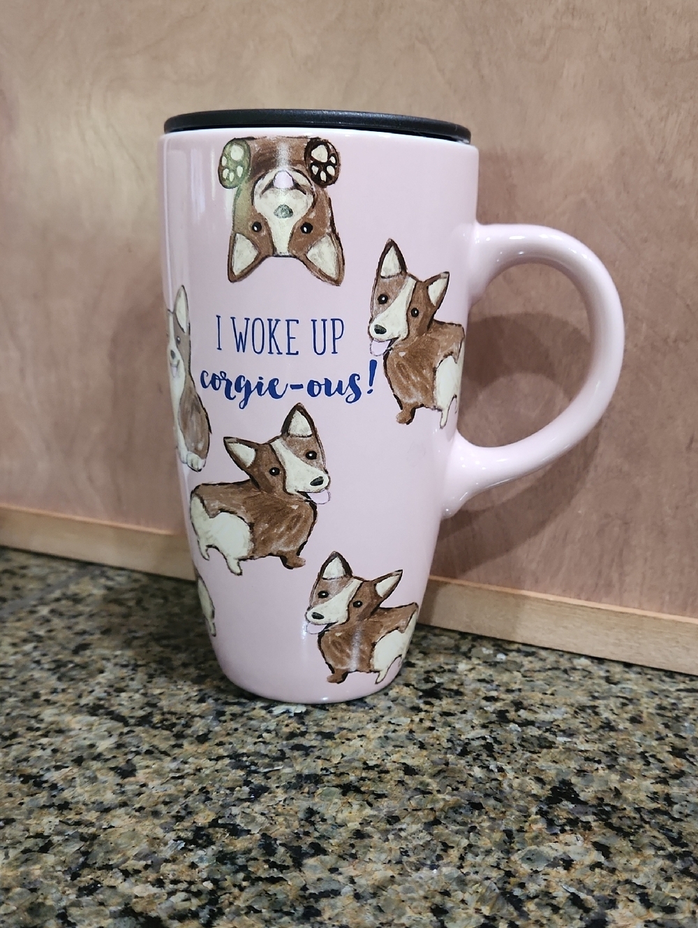 Sheffield Home Pink Corgi Mug - I Woke Up Corgie-ous!